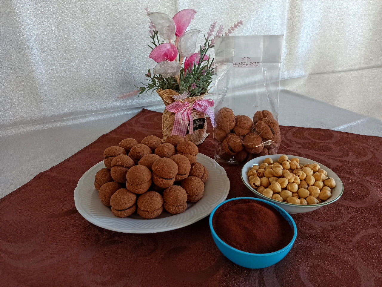 BACI DI DAMA CON CACAO Senza Glutine, Senza Lattosio, Senza Latte e Derivati, Senza Uova