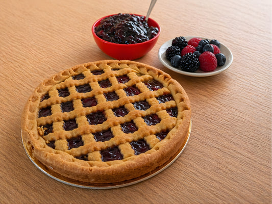 CROSTATA CON CONFETTURA AI FRUTTI DI BOSCO