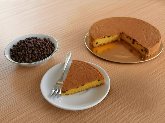 TORTA SOFFICE CON GOCCE DI CIOCCOLATO